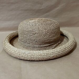 Helen Kaminski | Rolled Brim Hat Raffia Sun Hat Vintage One Size Natural